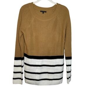 Staccato Striped Brown Pullover Sweater Women's Small